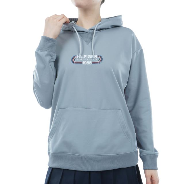 トミー ヒルフィガー ゴルフ　TOMMY HILFIGER GOLF　トラックロゴ フーディーライトスウェット　レディス