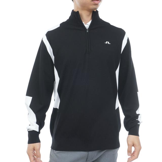 J.リンドバーグ　J.LINDEBERG　Kendrick Knitted ハーフジップ ハイネック長袖セーター