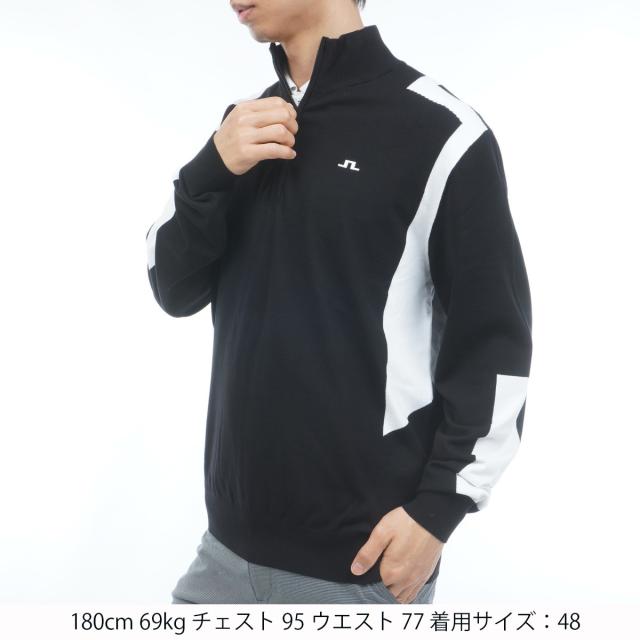 J.リンドバーグ　J.LINDEBERG　Kendrick Knitted ハーフジップ ハイネック長袖セーター_1