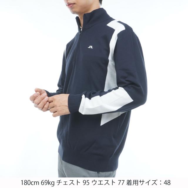 J.リンドバーグ　J.LINDEBERG　Kendrick Knitted ハーフジップ ハイネック長袖セーター_4
