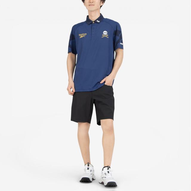 リーボック　Reebok　CRUSHERS GC シグネチャー ベクター カラーブロックド ストレッチ半袖ポロシャツ_8