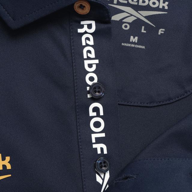 リーボック　Reebok　ボンデッド ピケ ストレッチ半袖ポロシャツ_6