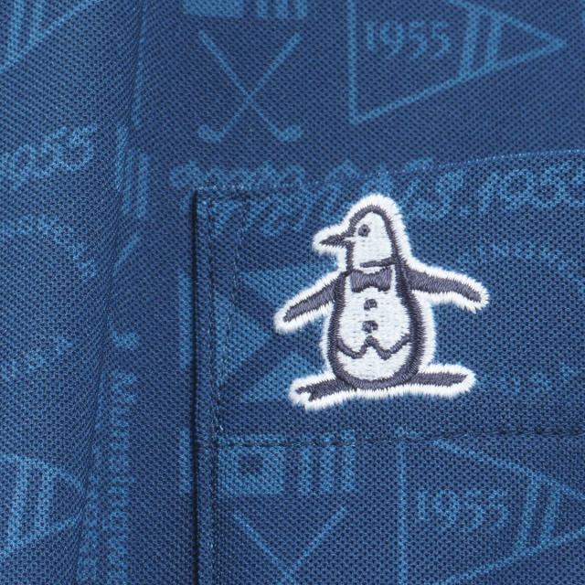 マンシングウェア　Munsingwear　SEASON グラフィック総柄プリント長袖ポロシャツ_8