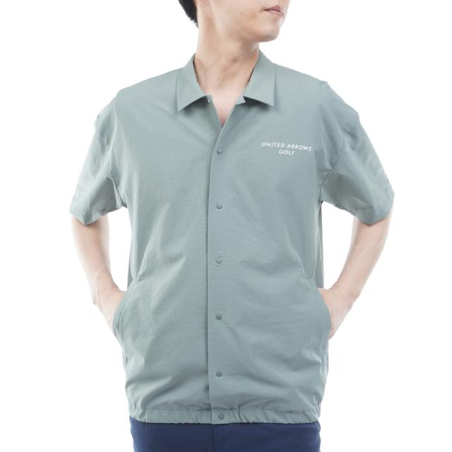 ユナイテッドアローズ　UNITED ARROWS GOLF　ストレッチ メッシュ半袖シャツ