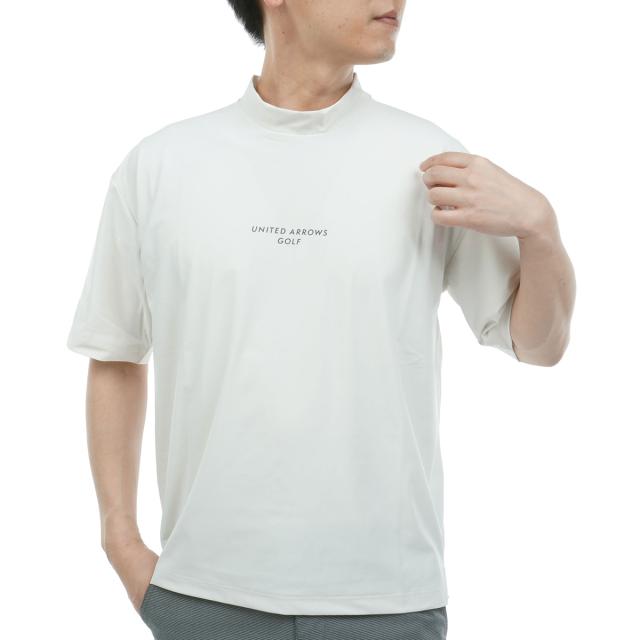 ユナイテッドアローズ　UNITED ARROWS GOLF　ストレッチ モックネック半袖シャツ