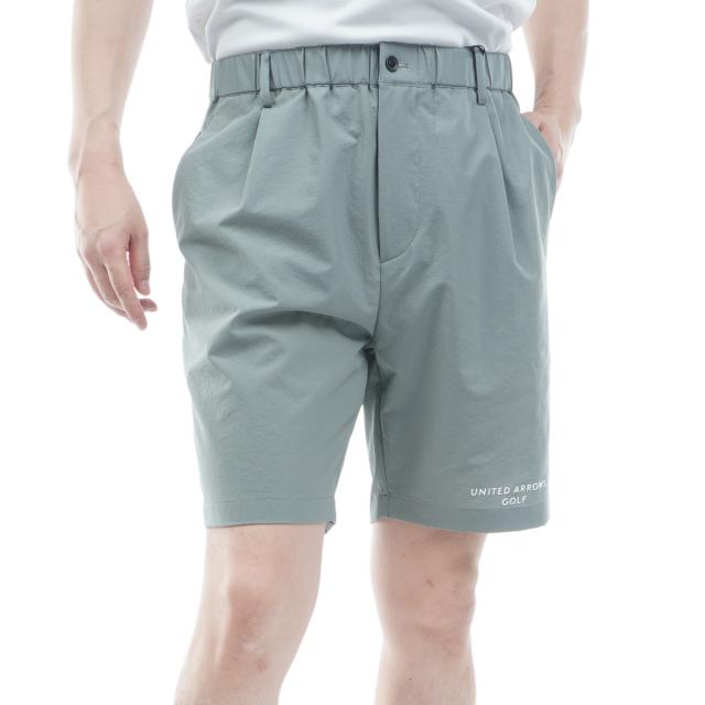 ユナイテッドアローズ　UNITED ARROWS GOLF　ストレッチ メッシュ ワンタックハーフパンツ