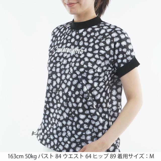 クアルトユナイテッド CUARTO UNITED 百貨店ともし火鹿の子ひょう柄半袖プルオーバー レディス