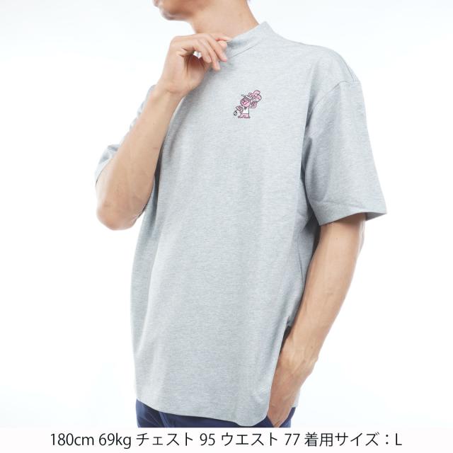 ヨルフ　YORF　TCプレーティング天竺モックネックプルオーバー_9
