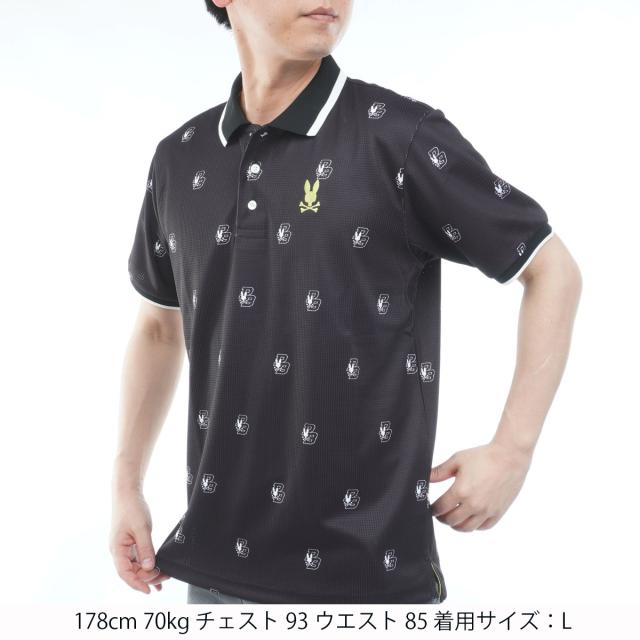 サイコバニー　PSYCHO BUNNY　GOLF カレッジモノグラムプリント 半袖ポロシャツ_13