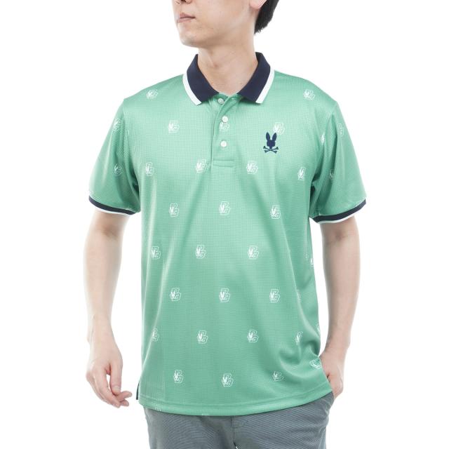 サイコバニー　PSYCHO BUNNY　GOLF カレッジモノグラムプリント 半袖ポロシャツ_15