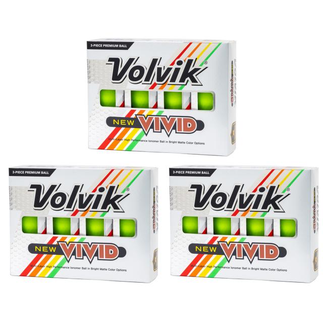 ボルビック　Volvik　VIVID P ボール 3ダースセット
