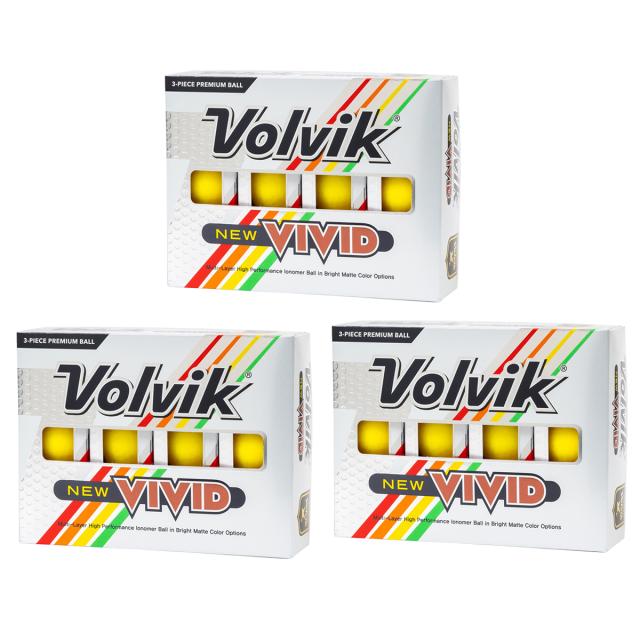 ボルビック　Volvik　VIVID P ボール 3ダースセット