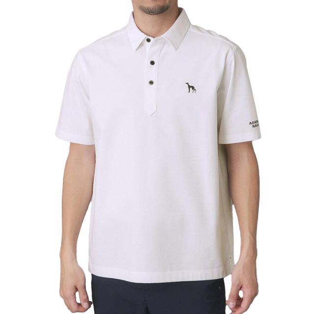アダバットネイビー　ADABAT NAVY　ストレッチ プラチナポン半袖ポロシャツ