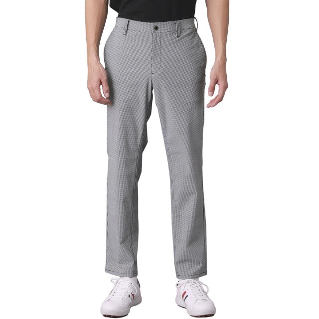 アダバットネイビー　ADABAT NAVY　ストレッチ クール千鳥テーパードパンツ