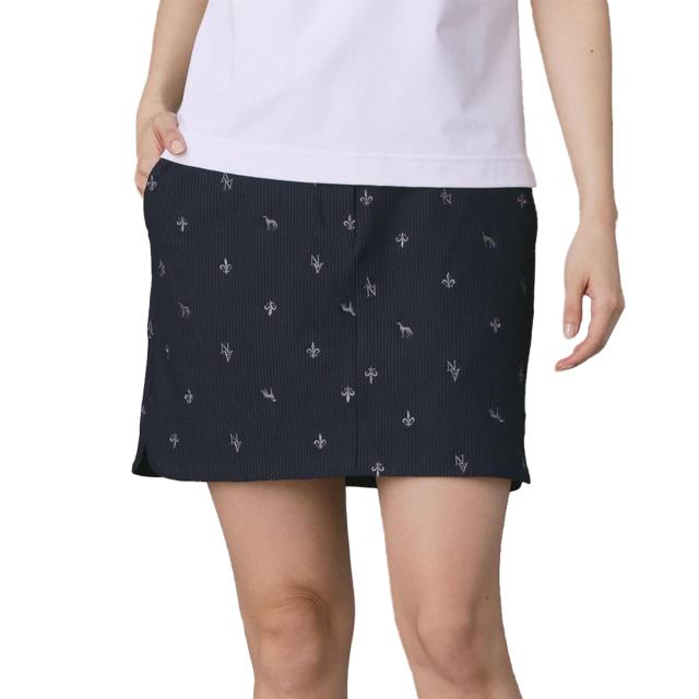 アダバットネイビー ADABAT NAVY ストレッチ サッカーエンブロイダリータイトスカート レディス アダバットネイビー ADABAT NAVY ストレッチ サッカーエンブロイダリータイトスカート レディス