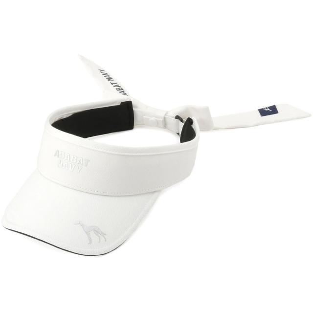 アダバットネイビー ADABAT NAVY リボンサンバイザー レディス