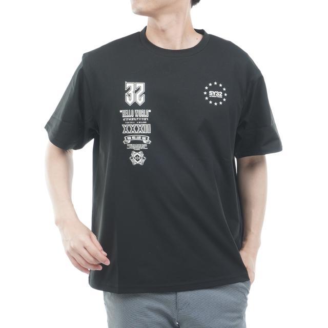 エスワイサーティトゥ バイ スウィートイヤーズ　SY32 by SWEET YEARS　マルチロゴ半袖Tシャツ