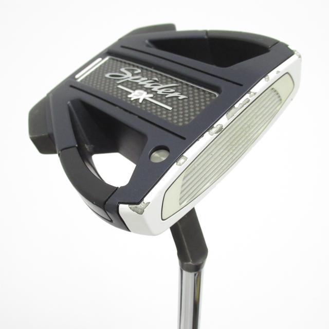 【中古ゴルフクラブ】テーラーメイド　SPIDER　スパイダー EX ネイビー／ホワイト スモールスラント パター スチールシャフト　シャフ…