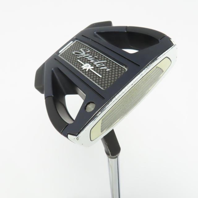 【中古ゴルフクラブ】テーラーメイド　SPIDER　スパイダー EX ネイビー／ホワイト スモールスラント パター スチールシャフト　シャフ…