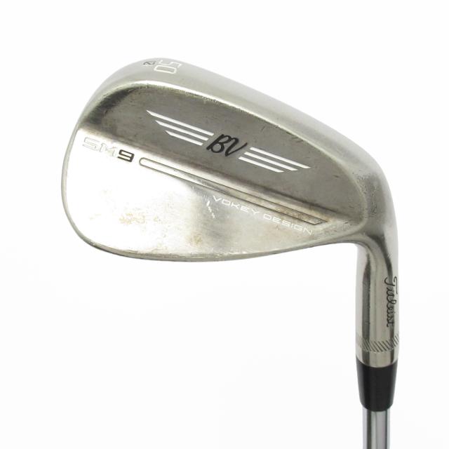 【中古ゴルフクラブ】タイトリスト　Vokey　ボーケイ SM9 BRASHED STEEL ウェッジ BV105　シャフト：BV105