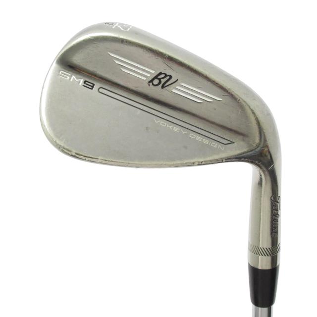 【中古ゴルフクラブ】タイトリスト　Vokey　ボーケイ SM9 BRASHED STEEL ウェッジ BV105　シャフト：BV105