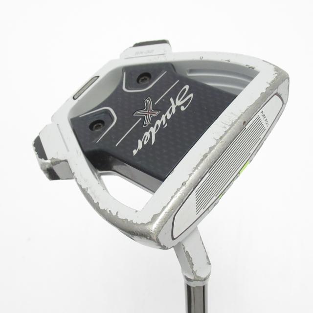 【中古ゴルフクラブ】テーラーメイド　SPIDER　スパイダー X チョークホワイト／イエロー スモールスラント パター スチールシャフト　…