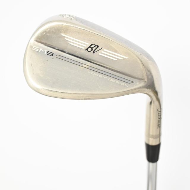 【中古ゴルフクラブ】タイトリスト　Vokey　ボーケイ SM9 BRASHED STEEL ウェッジ BV105　シャフト：BV105