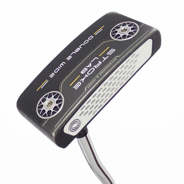 【中古ゴルフ野球クラブ】オデッセイ STROKE LAB 打つこと科学研究所 BLACK DOUBLE WIDE パター 炭素スチール写真組み合わせる矢がら 矢がら：カ…