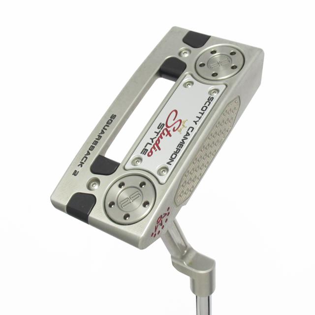 【中古ゴルフクラブ】スコッティキャメロン　SCOTTY CAMERON　スタジオスタイル スクエアバック 2 中尺(2025) パター スチールシャフト…