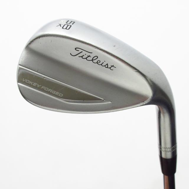 【中古ゴルフクラブ】タイトリスト　Vokey　ボーケイ フォージド ツアークローム ウェッジ スチールシャフト　シャフト：スチールシャ…