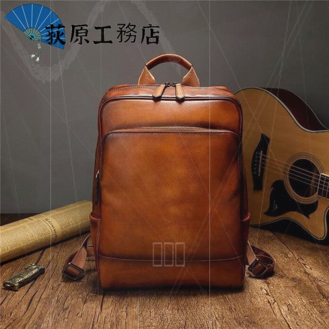 選ばれる理由 店長イチオシ レビュー高評価 人気急上昇 リュックサック メンズバッグ 通勤通学 ヌメ革 ディパック 牛革 バックパック 在庫わずか 本革 高級感 14インチ A4対応 レザー 送料無料