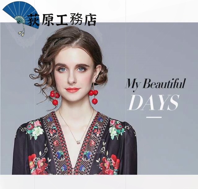 再入荷リクエスト殺到 売上急増中 即納OK 数量限定中 おしゃれ 買い逃し注意 袖あり ドレス 長袖 個性的 パーティードレス レトロ ワンピース Vネック ワンピドレス カジュアル 在庫わずか 花柄 黒 ロング