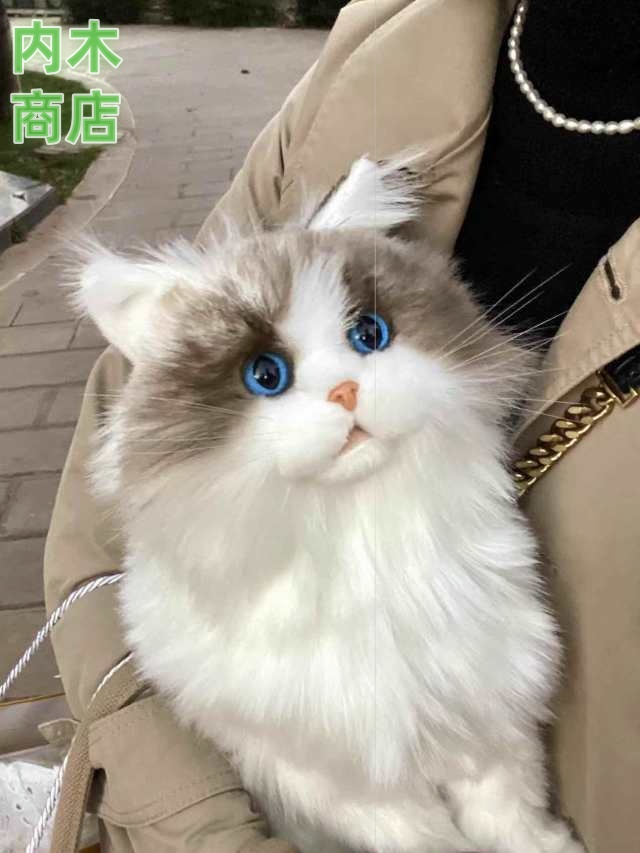 動物のぬいぐるみ インタラクティブなラグドール猫 誕生日 記念日