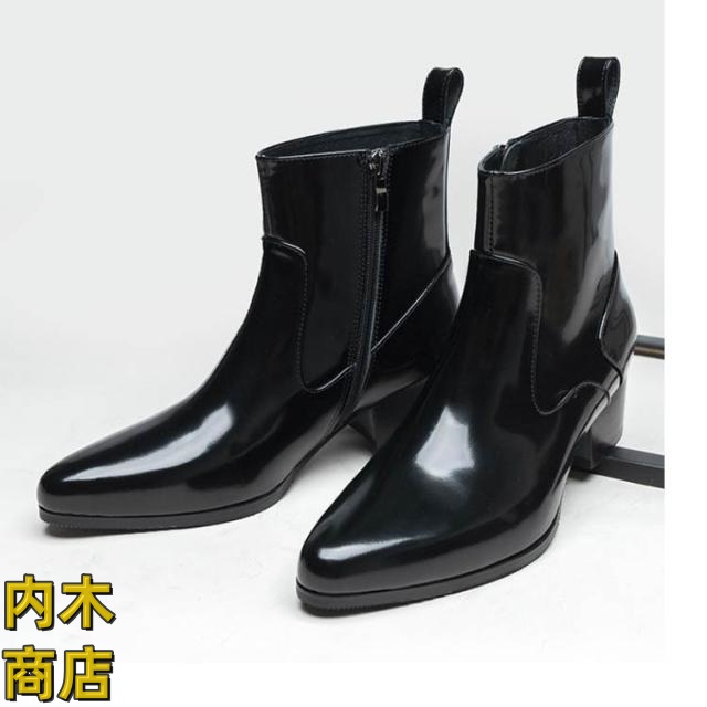 革靴 ブラック ドレスシューズ メンズ 収納便利 SNS話題 ヒールブーツ 身長アップ ドレスブーツ 高め 5ヒール 裏起毛付き モード系 ホストブーツ ヒール 本革 23-27 ローヒール お兄系 ポインテッドトゥ ブーツ 渋谷系 パーティー 裏起毛なし 収納便利 SNS話題 ヒールブーツ 身長アップ 革靴 ドレスブーツ 高め