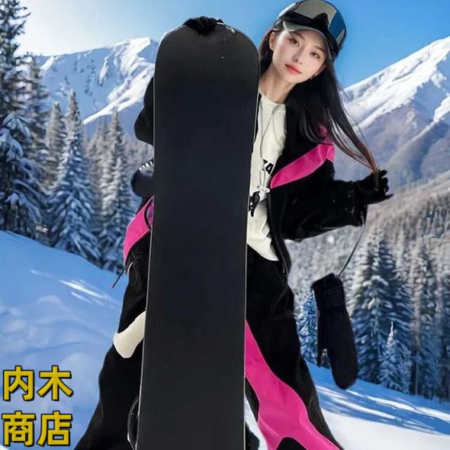 スノーボードウェア レディース 上下セット メンズ 男女 韓国 可愛い 黒 スノーボードウェア 上下セット レディース スキーウェア メンズ