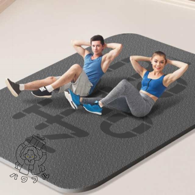 即納OK ランキング常連 ピラティスマット 防音 クッション 筋トレマット 200*100 痛くない 高密度 スポーツマット 20 男性 幅広 グレー 極厚 バンド付き トレーニングマット 防寒 ヨガマット 厚手 特大 ダイエット フィットネス 収納ケース 筋トレ マット 女性 今だけ限定 即納OK ランキング常連 ピラティスマット 防音 クッション 筋