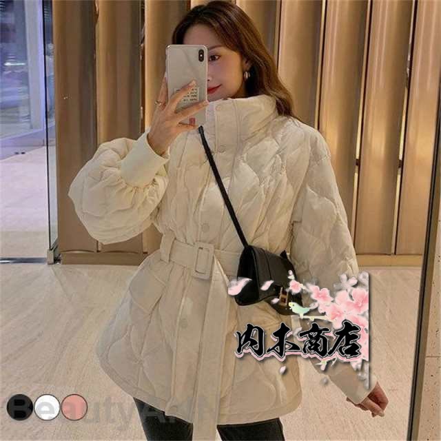 レビュー高評価 おしゃれ ベルト付き レディース 通勤 在庫限りの大特価 店長太鼓判 アウター 収納便利 キルティングコート 冬 コート 立ち襟 プレゼント ダウン ジャケット 母の日 ダウンジャケット ダウンコート お買い得プライス 送料無料 クリスマス