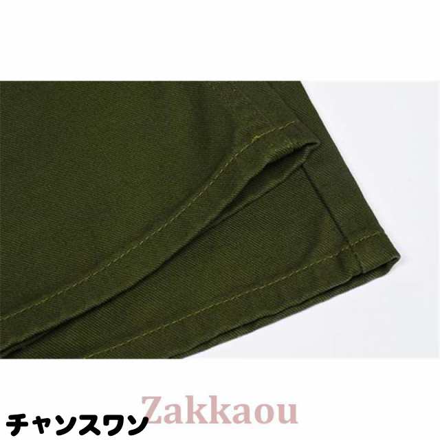 カーゴパンツ レディース ストレートパンツ ワイドパンツ ミリタリー 長ズボン ハイウエスト 作業着 スリム ゆったり 着痩せ おしゃれ ストリートの通販は