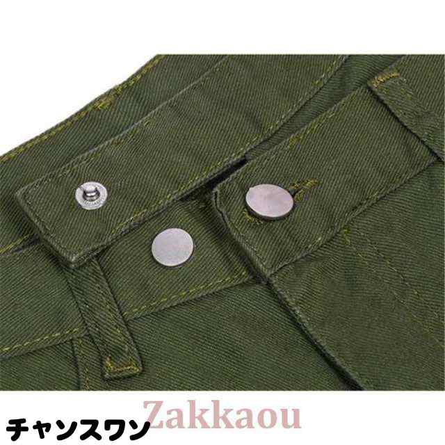 カーゴパンツ レディース ストレートパンツ ワイドパンツ ミリタリー 長ズボン ハイウエスト 作業着 スリム ゆったり 着痩せ おしゃれ ストリートの通販は