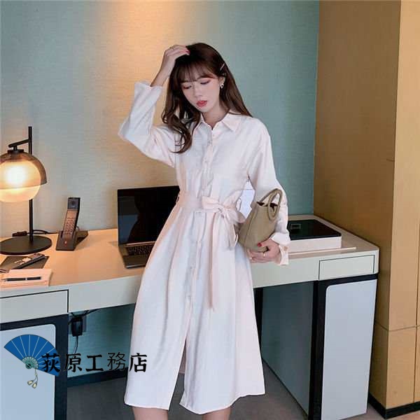 選ばれる理由 店長イチオシ 即納OK ランキング常連 数量限定中 体型カバー レディース 通勤 可愛い 夏服 カジュアル 長脚 美脚 シャツワンピース ワンピース 長袖 オシャレ 夏スカート 今だけ 送料無料