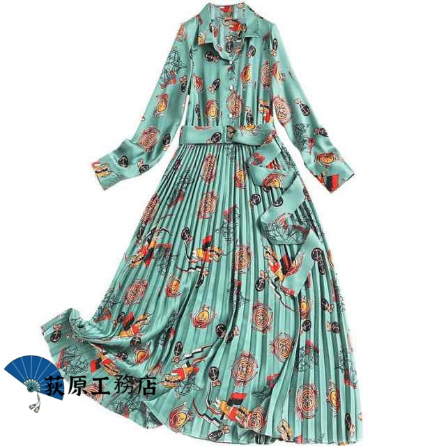 選ばれる理由 再入荷リクエスト殺到 売上急増中 レディース オフィス 通勤 収納便利 20代 OL 30代 40代 ワンピース 今だけ プリーツ シャツワンピース 柄 安い可愛い 襟付き 特価セール中