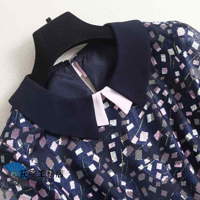 再入荷リクエスト殺到 数量限定中 レディース 軽量仕様 在庫処分価格 在庫わずか 上品 フォーマル Aライン ワンピース 襟付き 母親 卒業式 柄 ママ SNS話題 入園式 シアー 入学式