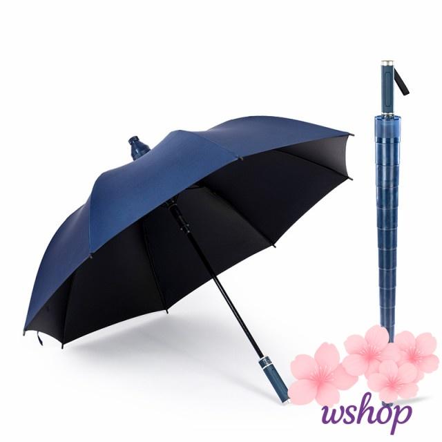 OLYCAT 新木製ロング傘男性ビジネスヴィンテージビッグゴルフ傘耐風