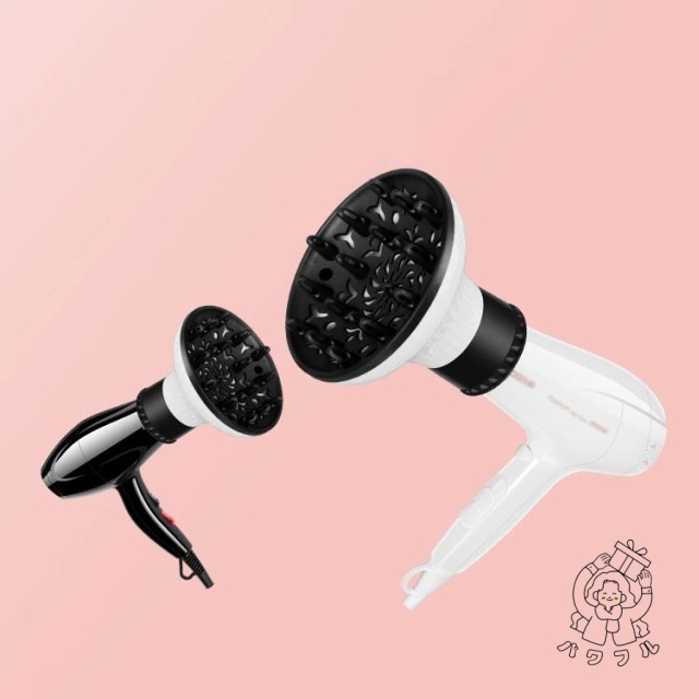 【パワフル】オールフィット ドライヤー アタッチメント 髪 エアディフューザー ヘアディフューザー ヘアドライヤー用 パーマ 対応口径3.8-6.0cm スタイラー ヘア くるくる 乾かす ドライヤー ディフューザー 簡単装着 拡散 ノズル サロンツール 温風拡散器