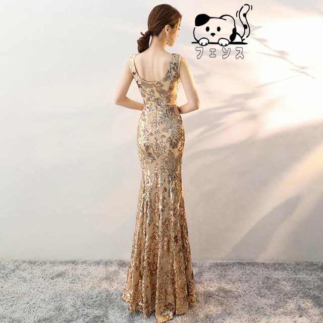 レビュー高評価商品 店長太鼓判 在庫わずか 袖なし 手作りスパンコール ロング ビッグスリット入り パーティードレス 大きいサイズ XL 発表会 ワンピース S L マーメイド 売上急増中 M 手縫 ロングドレス イブニングドレス 披露宴 2XL 軽量仕様 XS 送料無料実施中