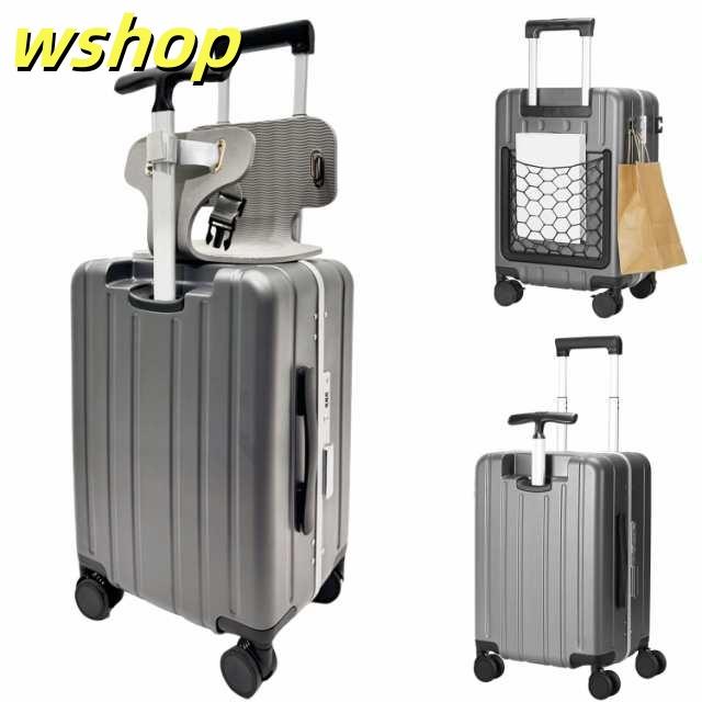 スーツケース キャリーケース 子供乗せれる 40L 機内持ち込み可 グレー