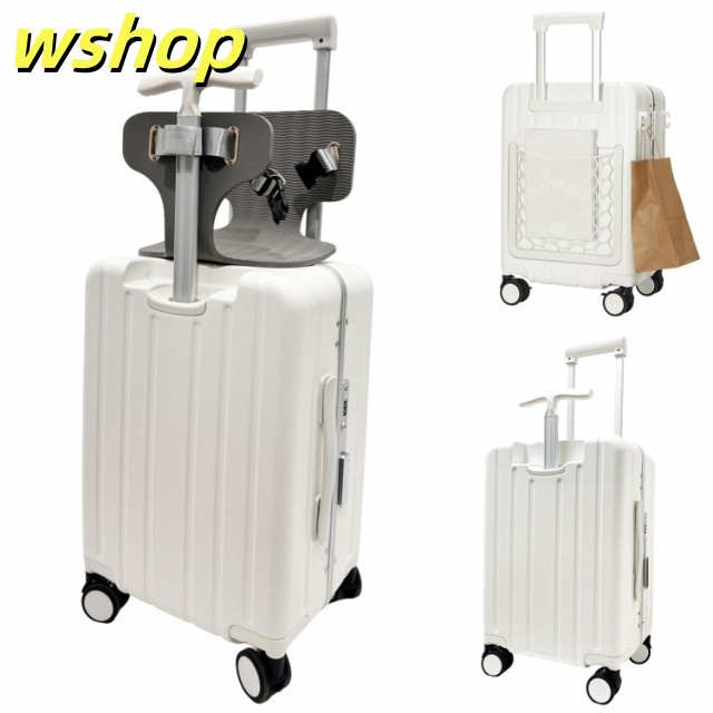 レビュー高評価商品 毎日使える便利品 【wshop レビュー高評価 ネットポケット付き 子供用キャリーケース 子供が乗れるスーツケース 機内持ち込み フック付き 即納OK 子供が乗れるキャリーケース 多機能 今だけ 】スーツケース 携帯電話ホルダー付き 数量限定入荷_7