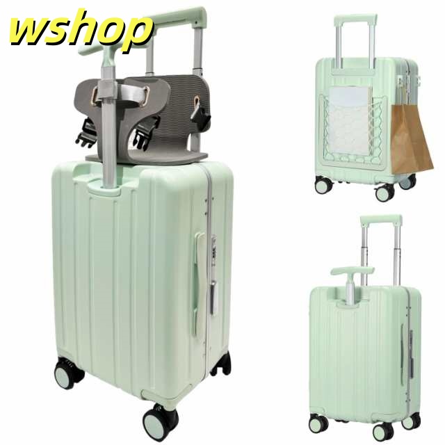 レビュー高評価商品 毎日使える便利品 【wshop レビュー高評価 ネットポケット付き 子供用キャリーケース 子供が乗れるスーツケース 機内持ち込み フック付き 即納OK 子供が乗れるキャリーケース 多機能 今だけ 】スーツケース 携帯電話ホルダー付き 数量限定入荷_9