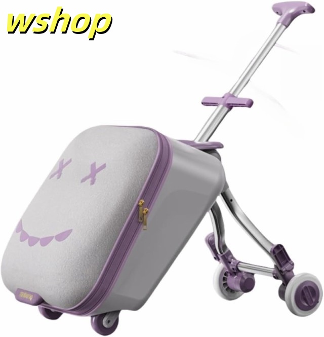 季節限定アイテム ギフトにも最適 乗れるキャリーケース 】スーツケース キッズキャリーケース レビュー高評価 軽量仕様 キャリバック 子供が乗れるスーツケース 座れる キャリーバッグ キッズキャリー 子供 在庫わずか 【wshop 多機能トランク 数量限定入荷