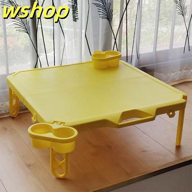 人気急上昇 売上急増中 ロータイプ アウトドア シンプル 子供 折りたたみテーブル テーブル 】折りたたみ 角型 机 軽い かわいい 簡易テーブル ドリンクホルダー付き コンパクト 【wshop 軽量 レジャー ローテーブル 持ち運び ハンディーテーブル 送料無料_4